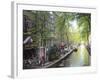 Canal in the Red Light District, Amsterdam, Netherlands, Europe-Amanda Hall-Framed Photographic Print