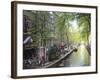 Canal in the Red Light District, Amsterdam, Netherlands, Europe-Amanda Hall-Framed Photographic Print