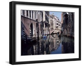 Canal in the Rialto Quarter, Venice, Veneto, Italy-Bruno Barbier-Framed Photographic Print