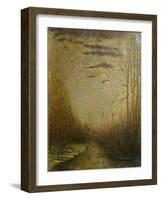 Canal in the Wood at Sunset-Vittore Grubicy de Dragon-Framed Giclee Print