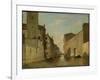 Canal in Venice, C.1870 (Oil on Panel)-Eugene Fromentin-Framed Giclee Print