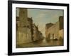 Canal in Venice, C.1870 (Oil on Panel)-Eugene Fromentin-Framed Giclee Print