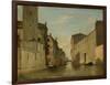 Canal in Venice, C.1870 (Oil on Panel)-Eugene Fromentin-Framed Giclee Print