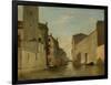 Canal in Venice, C.1870 (Oil on Panel)-Eugene Fromentin-Framed Giclee Print