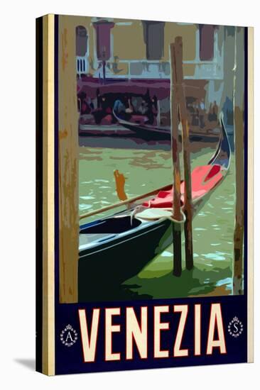 Canal in Venice Italy 3-Anna Siena-Stretched Canvas