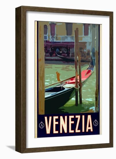 Canal in Venice Italy 3-Anna Siena-Framed Giclee Print