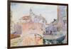 Canal in Venice-Henri Edmond Cross-Framed Giclee Print