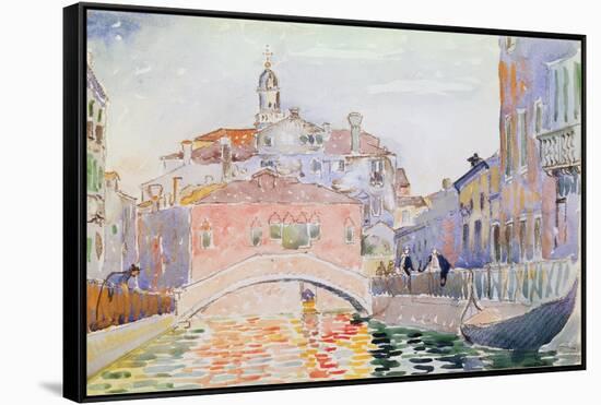 Canal in Venice-Henri Edmond Cross-Framed Stretched Canvas