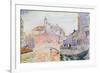 Canal in Venice-Henri Edmond Cross-Framed Giclee Print