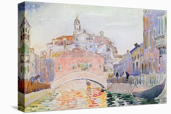 Canal in Venice-Henri Edmond Cross-Stretched Canvas