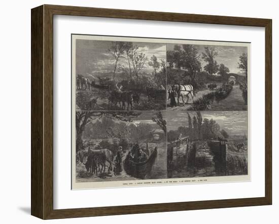 Canal Life-Ebenezer Newman Downard-Framed Giclee Print