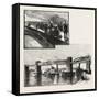 Canal Lock, and Railway Bridge at Ste. Anne'S, Canada, Nineteenth Century-null-Framed Stretched Canvas