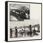 Canal Lock, and Railway Bridge at Ste. Anne'S, Canada, Nineteenth Century-null-Framed Stretched Canvas