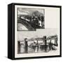 Canal Lock, and Railway Bridge at Ste. Anne'S, Canada, Nineteenth Century-null-Framed Stretched Canvas