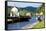 Canal Lock at Cairnbaan Bridge on the Crinan Canal in Scotland-naumoid-Framed Stretched Canvas