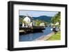 Canal Lock at Cairnbaan Bridge on the Crinan Canal in Scotland-naumoid-Framed Photographic Print