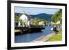 Canal Lock at Cairnbaan Bridge on the Crinan Canal in Scotland-naumoid-Framed Photographic Print