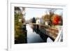 Canal Lock Fall Scene, Kingston, New Jersey-George Oze-Framed Photographic Print