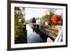 Canal Lock Fall Scene, Kingston, New Jersey-George Oze-Framed Photographic Print