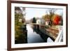 Canal Lock Fall Scene, Kingston, New Jersey-George Oze-Framed Photographic Print
