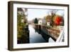 Canal Lock Fall Scene, Kingston, New Jersey-George Oze-Framed Photographic Print