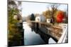 Canal Lock Fall Scene, Kingston, New Jersey-George Oze-Mounted Photographic Print