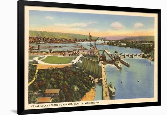 Canal Locks, Seattle, Washington-null-Framed Art Print