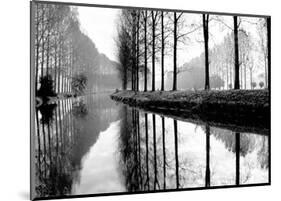 Canal, Normandy, France-Bill Philip-Mounted Art Print