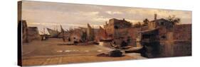 Canal of the Venetian Lagoon-Pietro Fragiacomo-Stretched Canvas