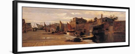 Canal of the Venetian Lagoon-Pietro Fragiacomo-Framed Giclee Print