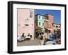 Canal on Burano Island, Venice, Veneto, Italy, Europe-Richard Cummins-Framed Photographic Print