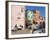 Canal on Burano Island, Venice, Veneto, Italy, Europe-Richard Cummins-Framed Photographic Print