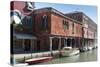 Canal on Murano Island, Venice, Veneto, Italy.-Nico Tondini-Stretched Canvas
