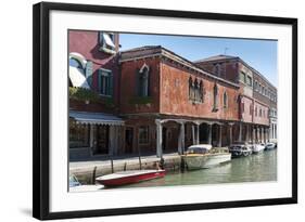 Canal on Murano Island, Venice, Veneto, Italy.-Nico Tondini-Framed Photographic Print