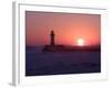 Canal Park Lighthouse at Dawn, Canal Park, Duluth, Minnesota, USA-Maresa Pryor-Framed Photographic Print