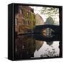 Canal Reflections, Bruges, Belgium-Roy Rainford-Framed Stretched Canvas