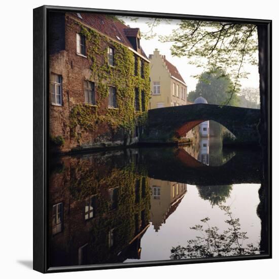 Canal Reflections, Bruges, Belgium-Roy Rainford-Framed Photographic Print