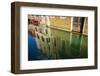 Canal reflections, Venice, Veneto, Italy-Russ Bishop-Framed Photographic Print