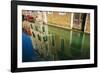 Canal reflections, Venice, Veneto, Italy-Russ Bishop-Framed Photographic Print