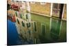 Canal reflections, Venice, Veneto, Italy-Russ Bishop-Stretched Canvas