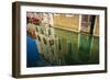 Canal reflections, Venice, Veneto, Italy-Russ Bishop-Framed Photographic Print