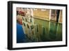 Canal reflections, Venice, Veneto, Italy-Russ Bishop-Framed Photographic Print