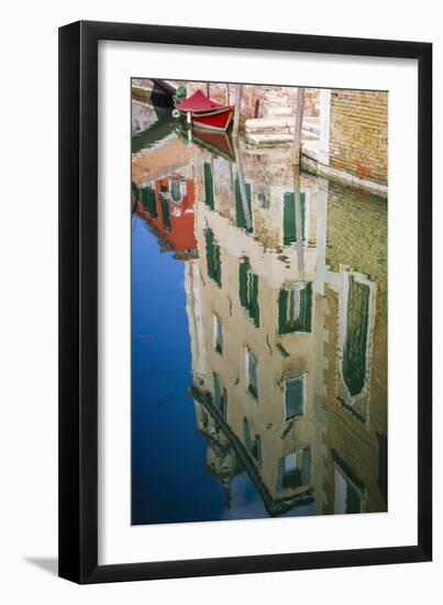 Canal reflections, Venice, Veneto, Italy-Russ Bishop-Framed Photographic Print