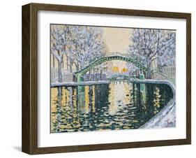 Canal Saint Martin en Hiver, 2003-Michel Bultet-Framed Giclee Print