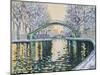 Canal Saint Martin en Hiver, 2003-Michel Bultet-Mounted Giclee Print