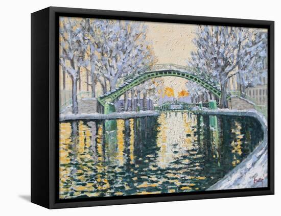 Canal Saint Martin en Hiver, 2003-Michel Bultet-Framed Stretched Canvas