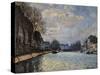 Canal Saint Martin-Alfred Sisley-Stretched Canvas