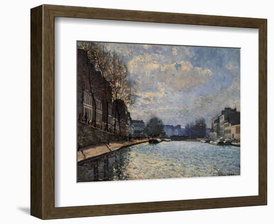 Canal Saint Martin-Alfred Sisley-Framed Art Print