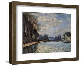 Canal Saint Martin-Alfred Sisley-Framed Art Print