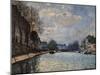 Canal Saint Martin-Alfred Sisley-Mounted Art Print
